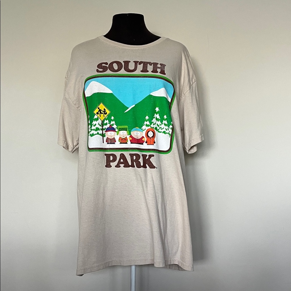 South Park beige graphic tee